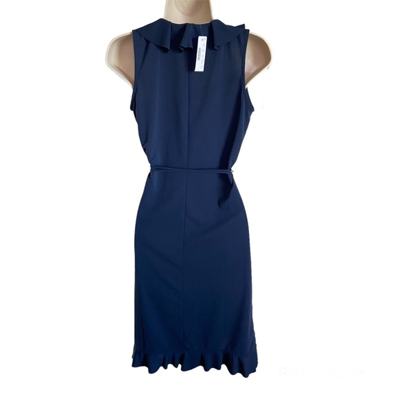 NWT J. Crew Sleeveless Ruffle Wrap Dress - Picture 3 of 6